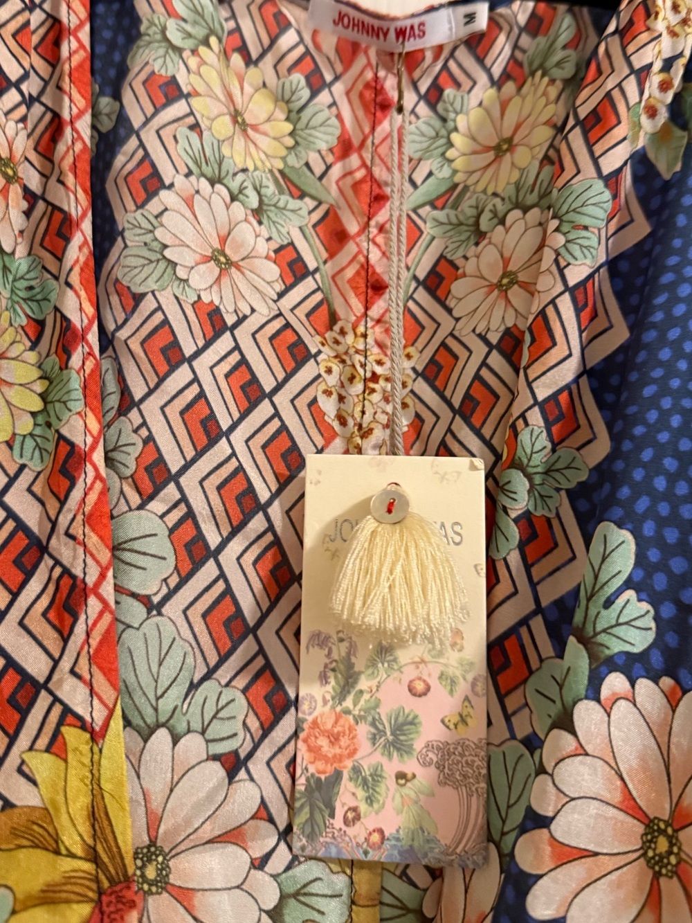 Johnny Was NWT Floral Maxi Dress / Kimono Cover-Up - Picture 6 of 8